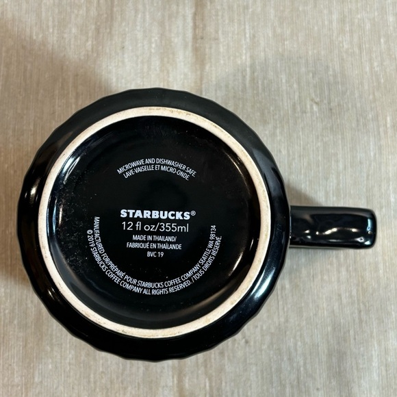 Starbucks  Coffee Mug 2019 LIMITED EDITION Glossy Gunmetal Black 12oz Rare - Picture 6 of 7
